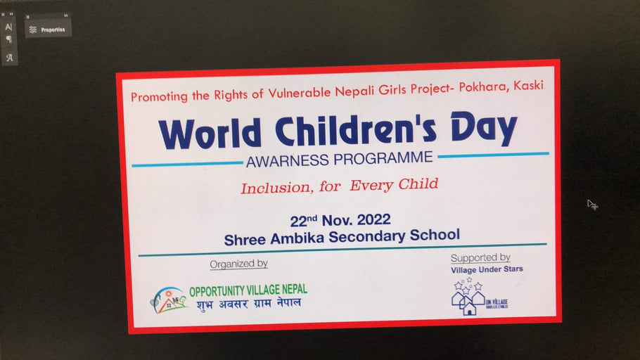 22 Novembre, Journée des droits de l'enfant .
